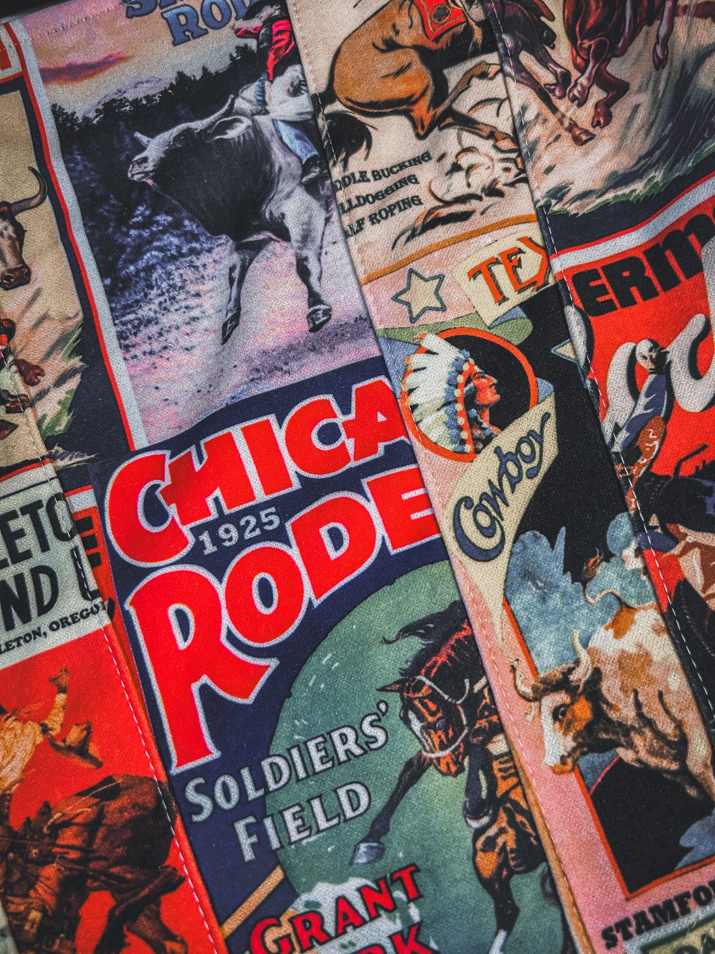 Norma Cowboy Collage Corset Top