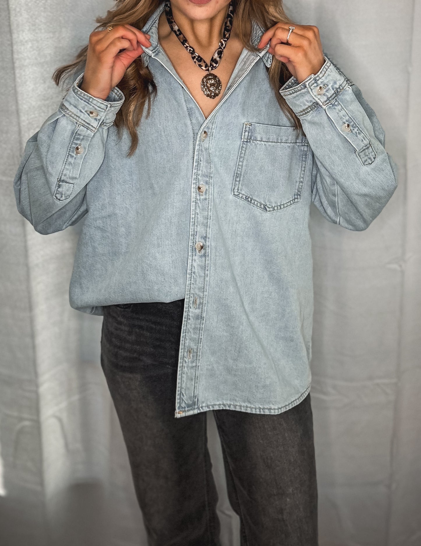 Cowgirl Classic Denim Button Up
