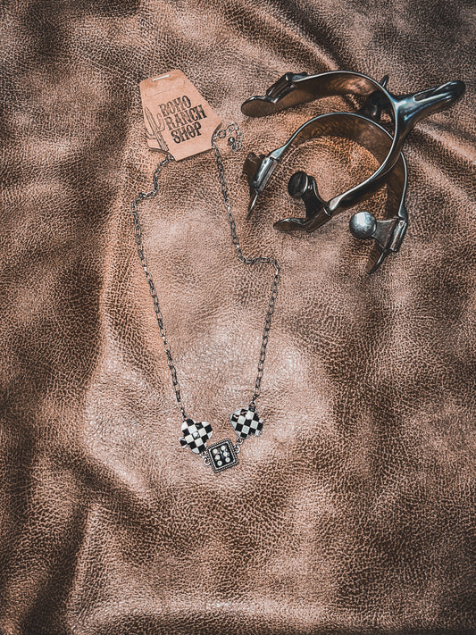 Poker Face Necklace
