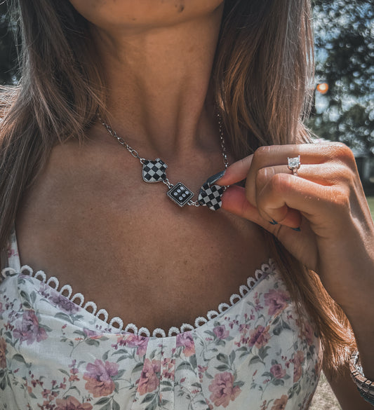 Poker Face Necklace