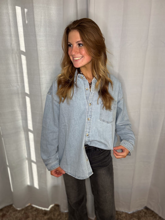 Cowgirl Classic Denim Button Up