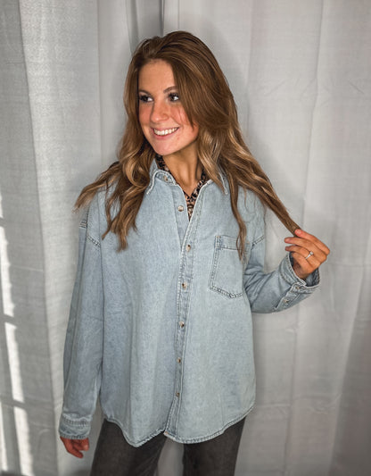 Cowgirl Classic Denim Button Up