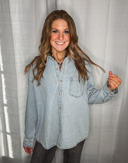 Cowgirl Classic Denim Button Up