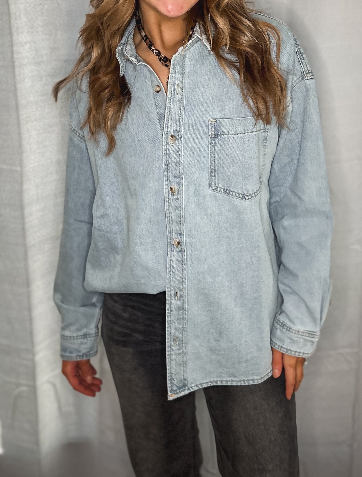 Cowgirl Classic Denim Button Up