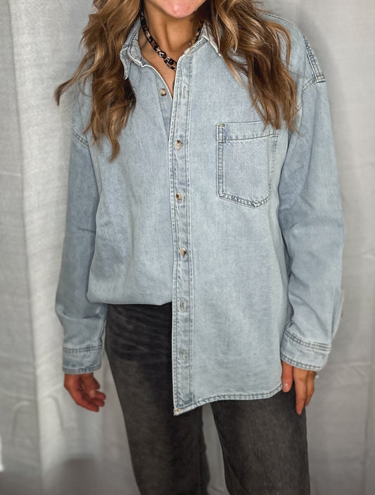Cowgirl Classic Denim Button Up