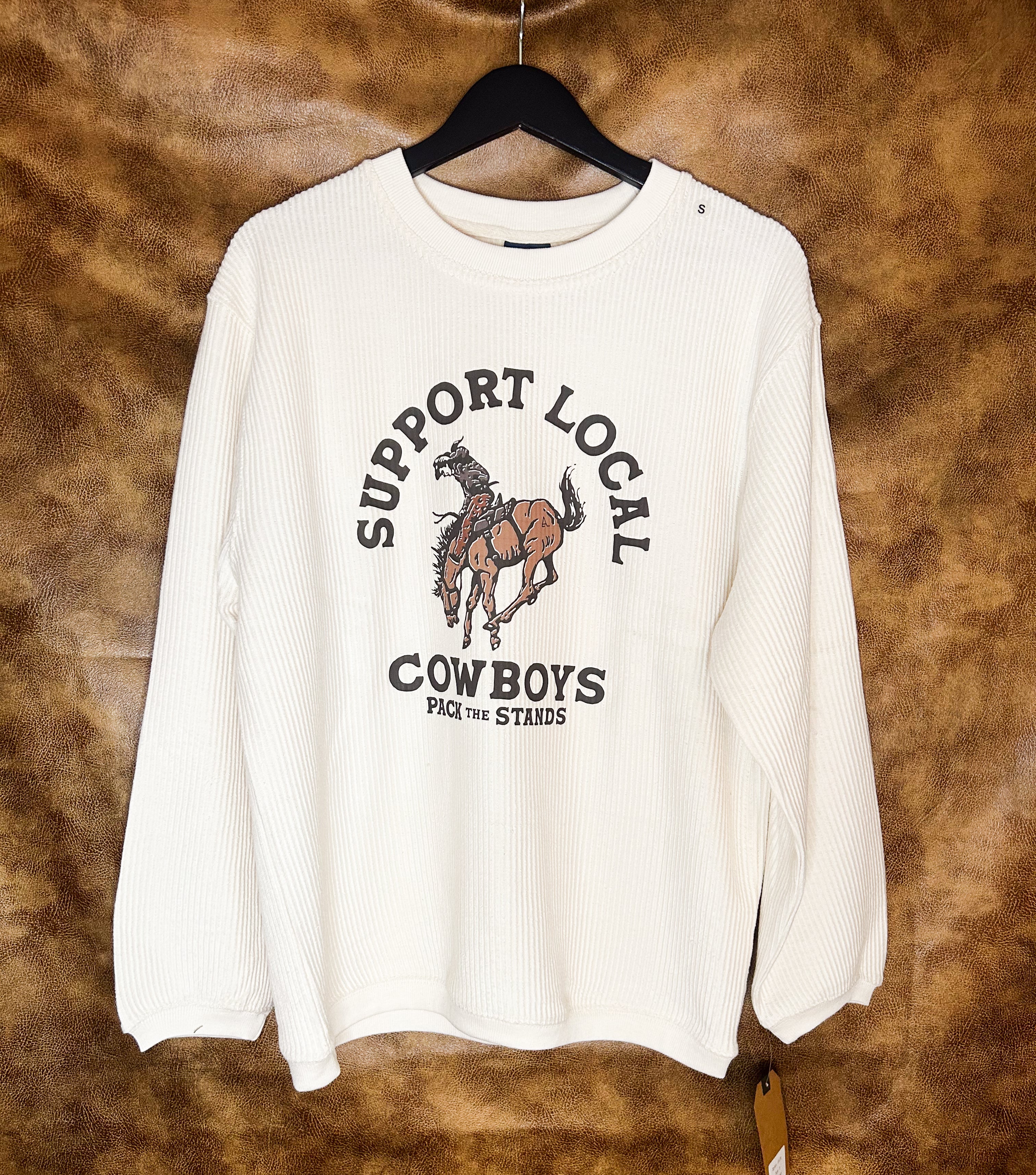 Local Cowboys Waffle Crewneck