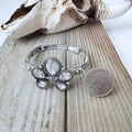 Glass Stone Squash Blossom Bangle